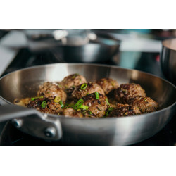 SKOTTSBERG PATELNIA ZE STALI NIERDZEWNEJ STAINLESS STEEL 24 CM INDUKCJA K3