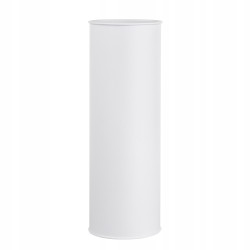 Szczotka do WC toaletowa do łazienki Altom Design biała w metalowej osłonie