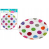 TALERZYKI PAPIEROWE PINK DOTS 18cm 6szt kropki