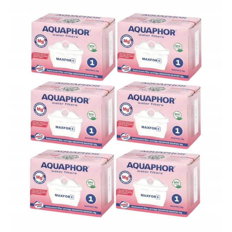 Oryginalny Wkład filtrujący do dzbanka Aquaphor Maxfor + MG 6 filtrów