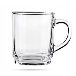 LUMINARC SZKLANY KUBEK PRZEŹROCZYSTY 250ML SZKLANKA HARTOWANA ARCOROC