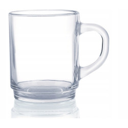 LUMINARC SZKLANY KUBEK PRZEŹROCZYSTY 250ML SZKLANKA HARTOWANA ARCOROC