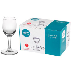 KIELISZKI DO WÓDKI LIKIERU NALEWEK SHOTÓW 35 ML 6 SZTUK DIAMOND