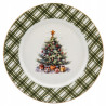 Talerz deserowy Świąteczny Porcelanowy Choinka Boże Narodzenie 20cm