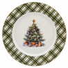 Talerz deserowy Świąteczny Porcelanowy Choinka Boże Narodzenie 20cm