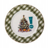 Talerz deserowy Świąteczny Porcelanowy Choinka Boże Narodzenie 20cm