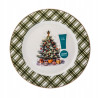Talerz deserowy Świąteczny Porcelanowy Choinka Boże Narodzenie 20cm