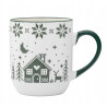 Duży kubek świąteczny porcelanowy Altom Design Grenlandia 450 ml