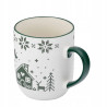 Duży kubek świąteczny porcelanowy Altom Design Grenlandia 450 ml