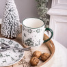Duży kubek świąteczny porcelanowy Altom Design Grenlandia 450 ml