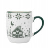Duży kubek świąteczny porcelanowy Altom Design Grenlandia 450 ml