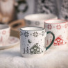 Duży kubek świąteczny porcelanowy Altom Design Grenlandia 450 ml