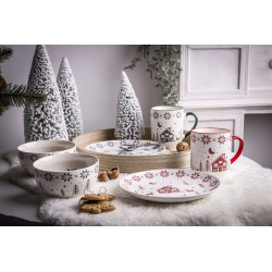 Duży kubek świąteczny porcelanowy Altom Design Grenlandia 450 ml