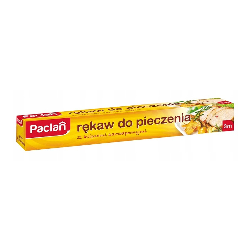 Paclan Rękaw do pieczenia z klipsami żaroodpornymi 3 m x 29,5 cm