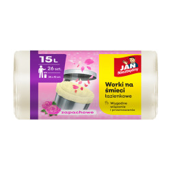 JAN NIEZBĘDNY WORKI DO ŁAZIENKI NA ŚMIECI 15L 26SZT