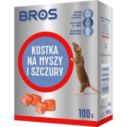 BROS KOSTKA NA MYSZY I SZCZURY 100G