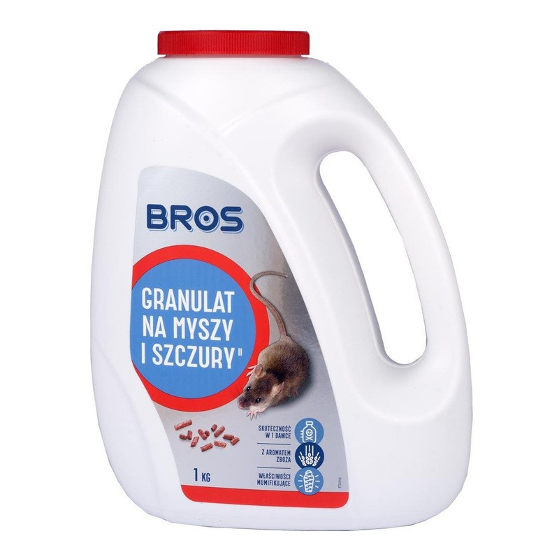BROS granulat trucizna na myszy i szczury 1kg