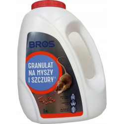 BROS granulat trucizna na myszy i szczury 1kg