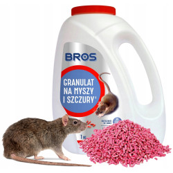 BROS granulat trucizna na myszy i szczury 1kg