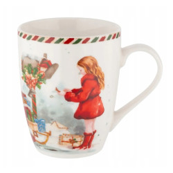 Kubek ŚWIĄTECZNY Altom Design List do Mikołaja porcelana 350 ml