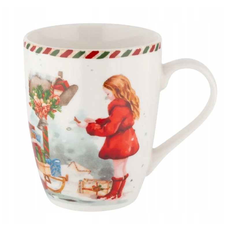 Kubek ŚWIĄTECZNY Altom Design List do Mikołaja porcelana 350 ml