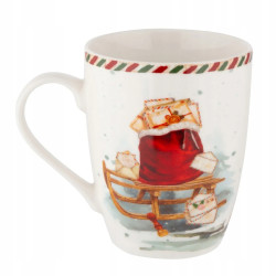 Kubek ŚWIĄTECZNY Altom Design List do Mikołaja porcelana 350 ml