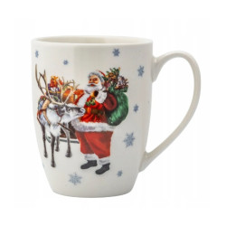 Kubek Wyprawa Mikołaja 400 ml duży ŚWIĄTECZNY porcelanowy Altom Design