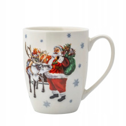 Kubek Wyprawa Mikołaja 400 ml duży ŚWIĄTECZNY porcelanowy Altom Design