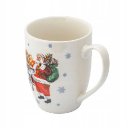 Kubek Wyprawa Mikołaja 400 ml duży ŚWIĄTECZNY porcelanowy Altom Design