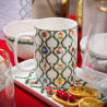 Kubek świąteczny porcelanowy Świąteczna Girlanda Mikołaj 380 ml