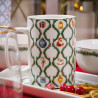 Kubek świąteczny porcelanowy Świąteczna Girlanda Mikołaj 380 ml