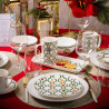 Kubek świąteczny porcelanowy Świąteczna Girlanda Mikołaj 380 ml