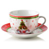 Filiżanka świąteczne ze spodkiem 200ml SANTA LILA mondex porcelana