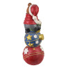 Świąteczna Figura LED Miś 65 cm Ceramiczna Czerwona SANTA LILA