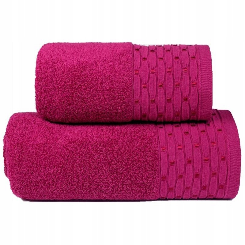 Ręcznik kąpielowy GRENO New Chic 50x90 cm 100% bawełna MAGENTA 450 g/m²