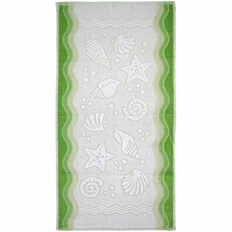 Ręcznik kąpielowy FLORA OCEAN 70x140 cm 100% bawełna ZIELONY 380 g/m²