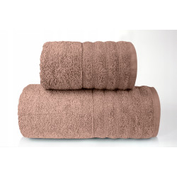 Ręcznik kąpielowy GRENO Alexa 70x130 cm bawełna BRĄZOWY 420 g/m²