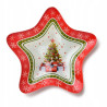 SANTA LILA Miseczka świąteczna gwiazdka 23x23x3,8cm mondex szklana