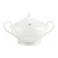 BIAŁA WAZA DO ZUPY 2.5L NA ZUPĘ PORCELANA JOYLI
