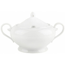 BIAŁA WAZA DO ZUPY 2.5L NA ZUPĘ PORCELANA JOYLI