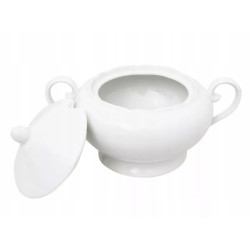 BIAŁA WAZA DO ZUPY 2.5L NA ZUPĘ PORCELANA JOYLI