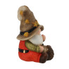 FIGURKA OGRODOWA - KRASNAL Z JEŻYKIEM 20,3 x 24,2 x 35,5 CM