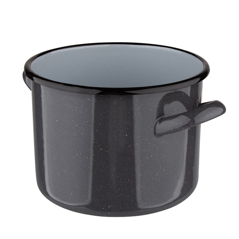 GARNEK PROSTY 4.4L ŚR.20CM WYS.15CM SZARY NAKRAPIANY