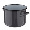 GARNEK PROSTY 5.8L ŚR.22CM WYS.16CM SZARY NAKRAPIANY
