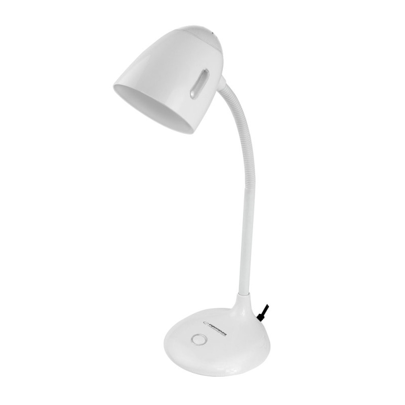 ESPERANZA LAMPKA BIURKOWA E27 ELECTRA BIAŁA