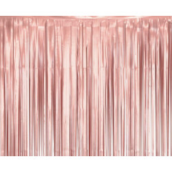 Kurtyna matowa B&C różowo-złota, 100x200 cm
