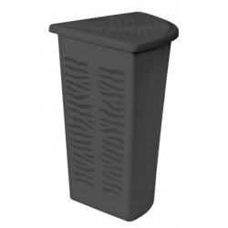 Kosz na bieliznę narożny Branq Zebra 45 l antracyt