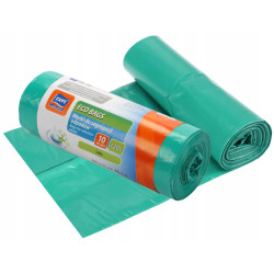 Worki Eco Bags 120L, 10 szt. zielone (szkło)