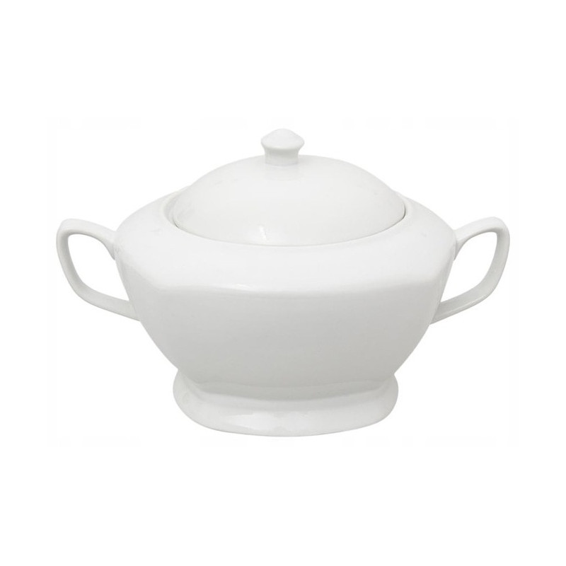 BIAŁA WAZA DO ZUPY 2.5L NA ZUPĘ PORCELANA MINC