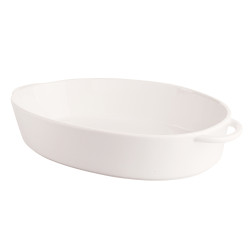REGULAR NACZYNIE OWALNE 31 x 19 x 5.5 CM 1.3 L PORCELANA KREMOWA